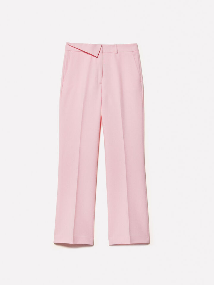 Pink formal trousers - women's regular fit trousers - Soft Pink | Sisley image number 6